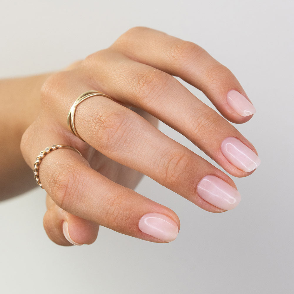 Gelous Imperfect Nude Builder gel nail polish - photographed in New Zealand on model