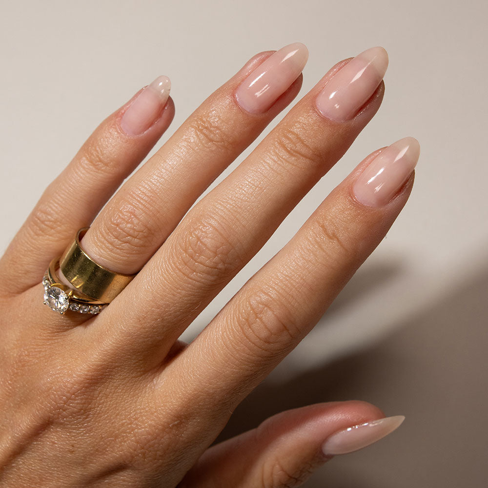 Gelous Imperfect Nude Builder gel nail polish - photographed in New Zealand on model