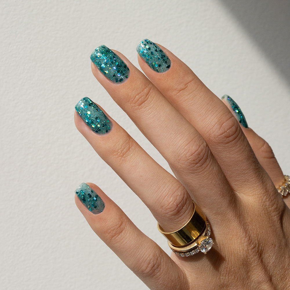 Gelous A Mermaid&#39;s Tale gel nail polish - photographed in New Zealand on model