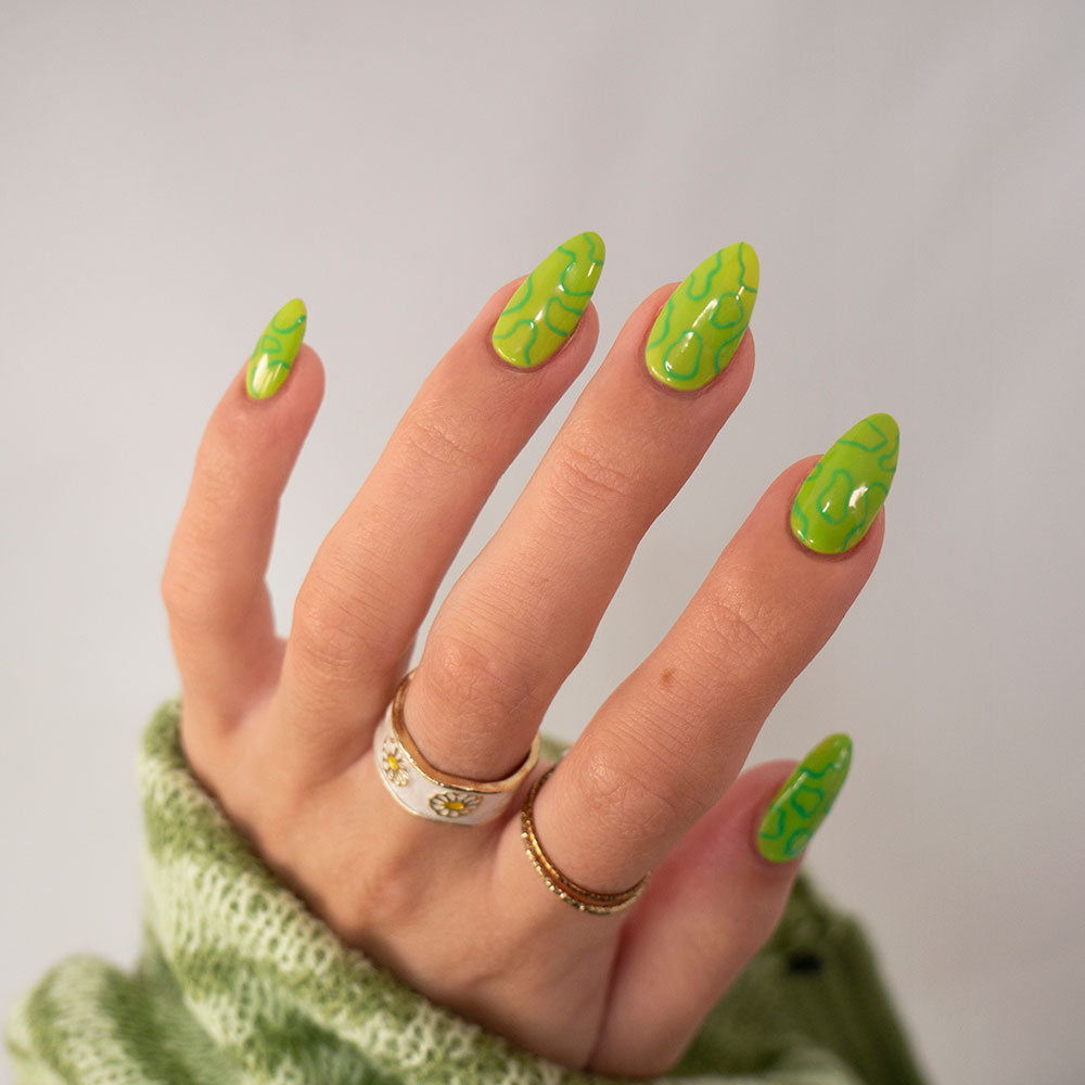 Gelous Appletini gel nail polish - photographed in New Zealand on model