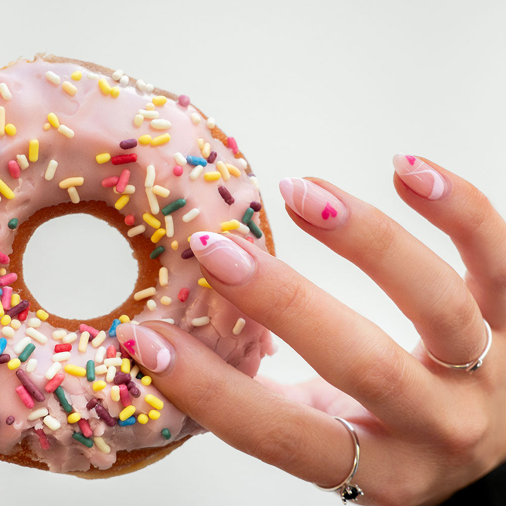 Gelous Bubblegum gel nail polish - photographed in New Zealand on model