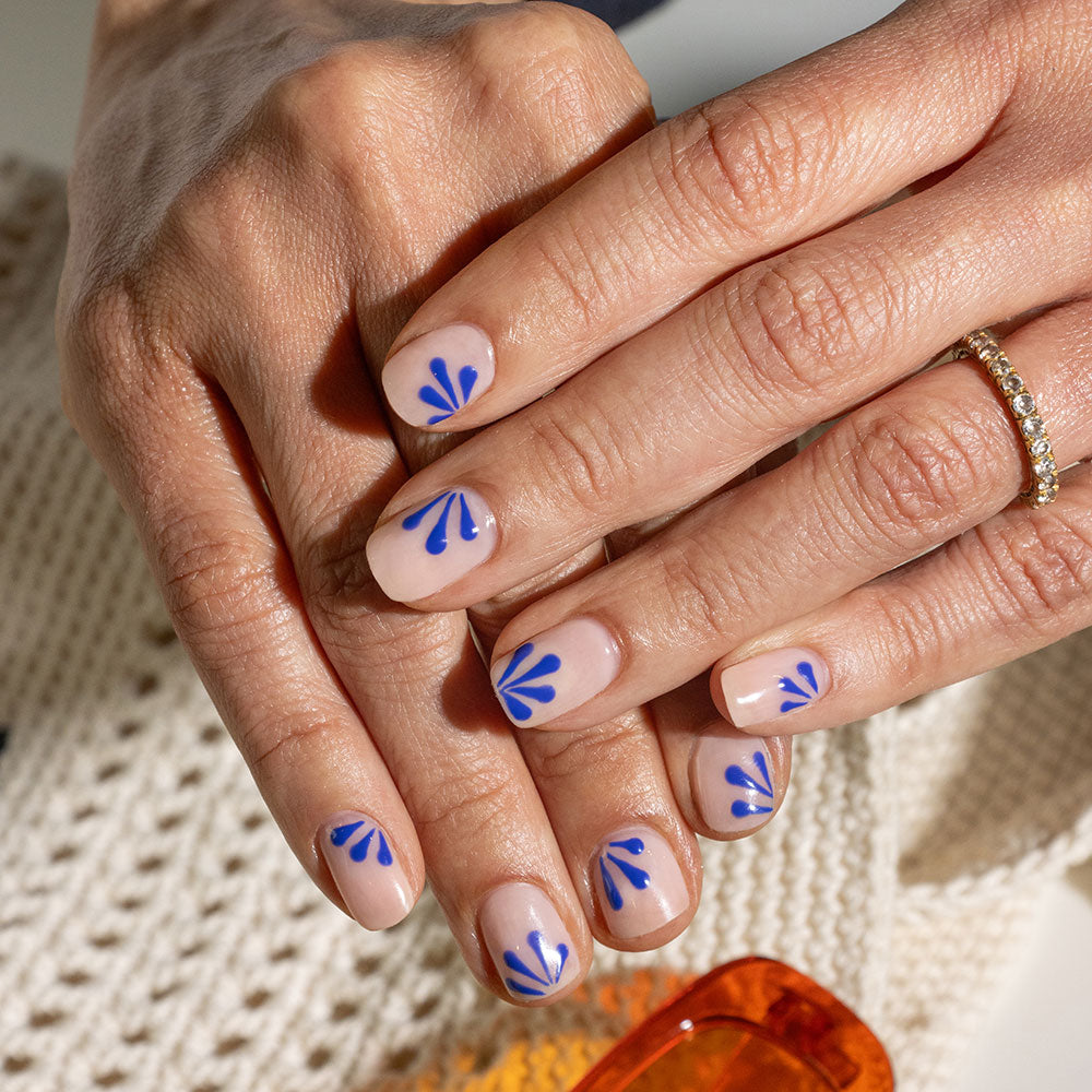 Gelous Blue Lagoon gel nail polish - photographed in New Zealand on model