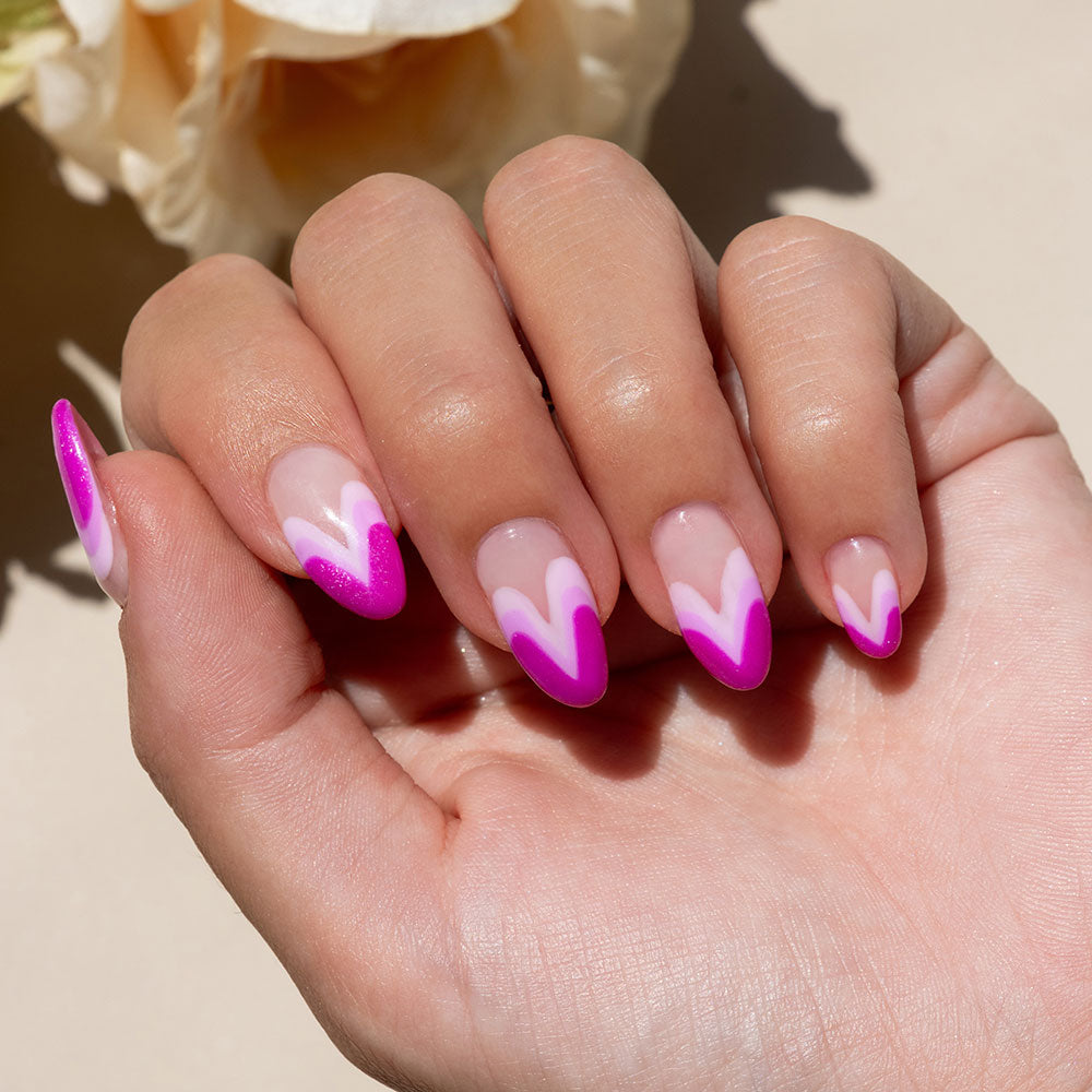 Gelous Back to the Fuchsia gel nail polish swatch - photographed in New Zealand