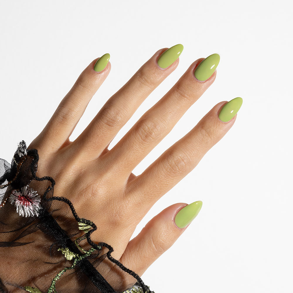 Gelous Better With Sage gel nail polish - photographed in New Zealand on model