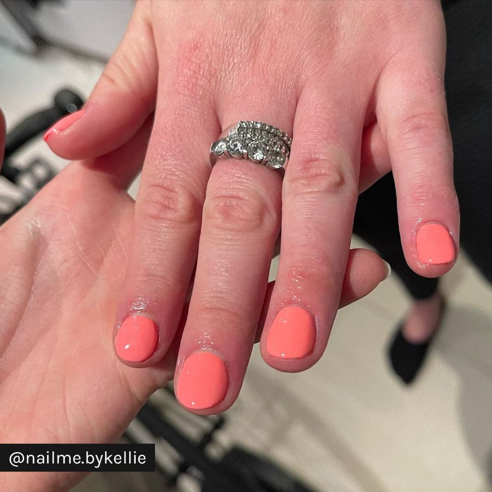 Gelous Coral Baskin gel nail polish - Instagram Photo
