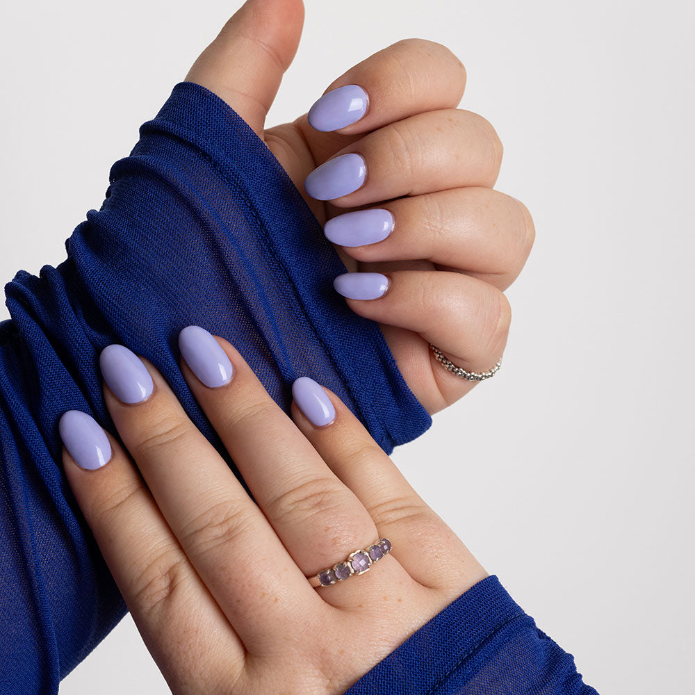 Gelous Digital Lavender gel nail polish swatch - photographed in New Zealand