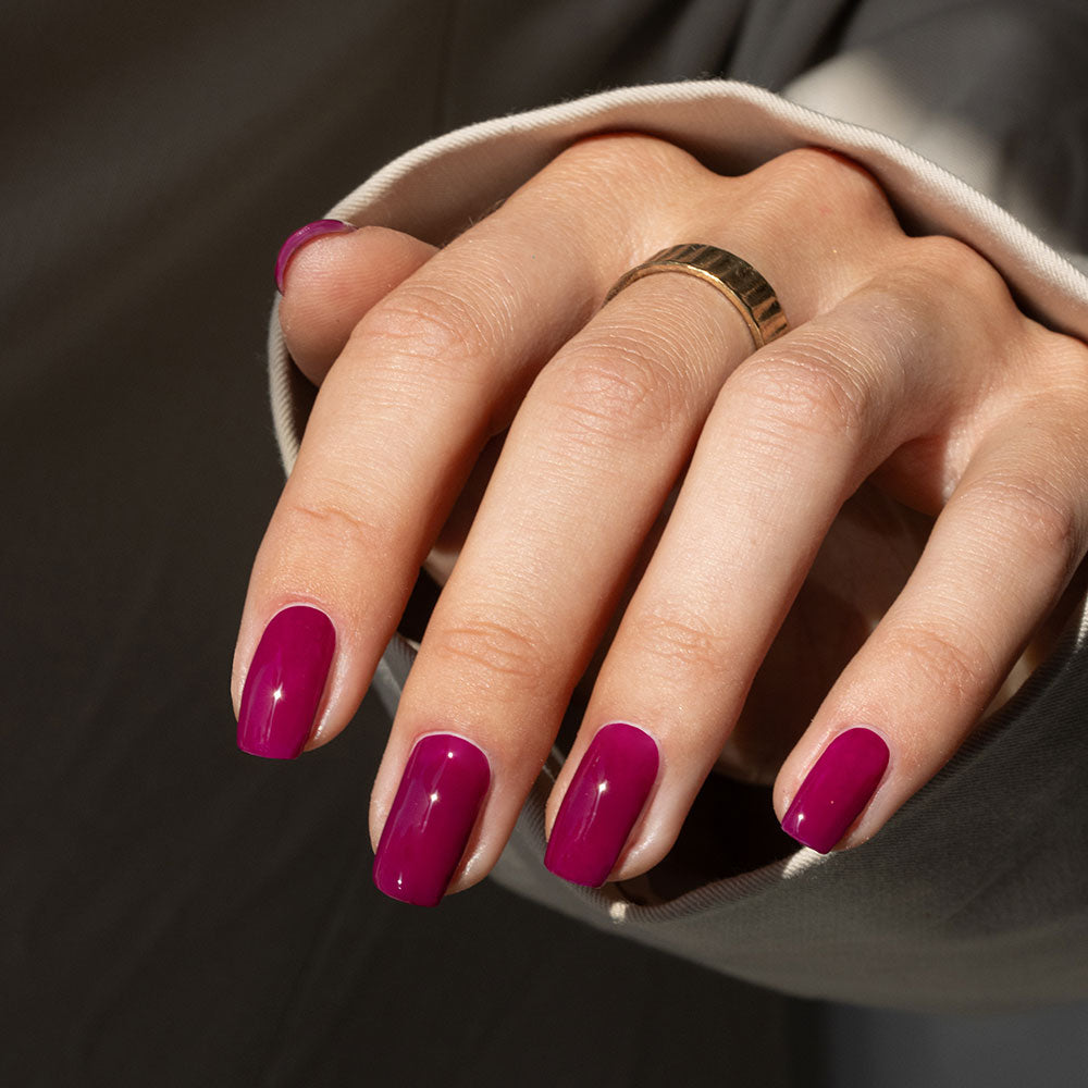 Gelous Drop of Poison gel nail polish - photographed in New Zealand on model