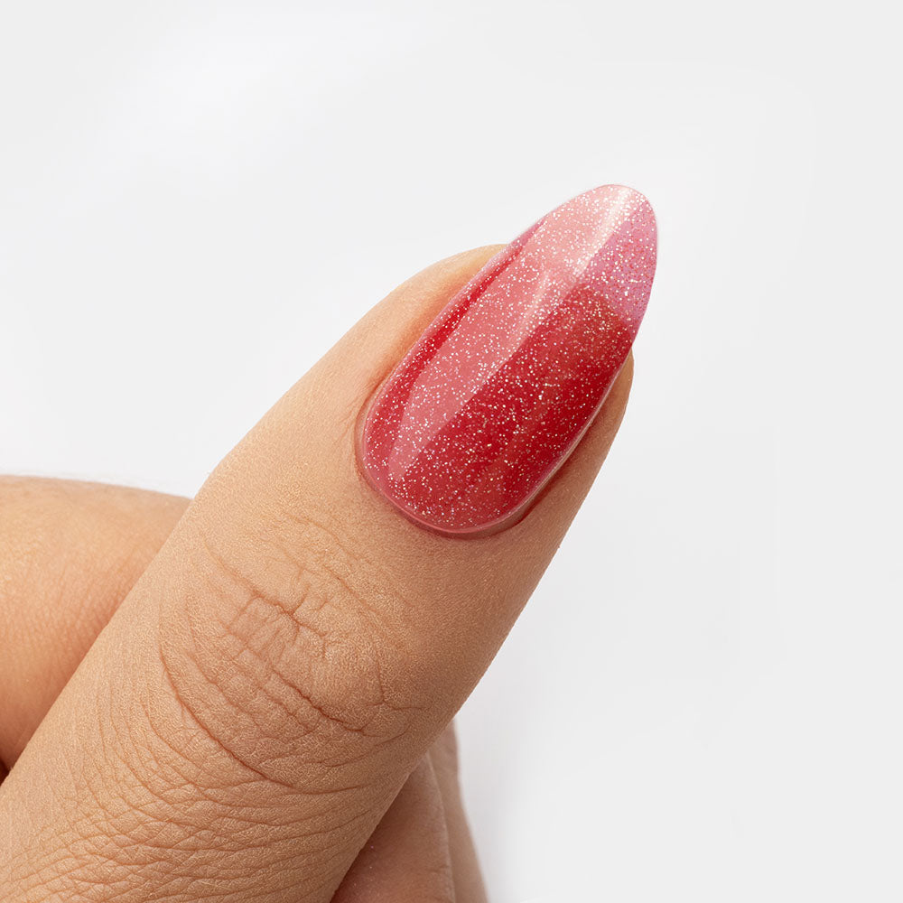 Gelous Enchanted Rose gel nail polish swatch - photographed in New Zealand