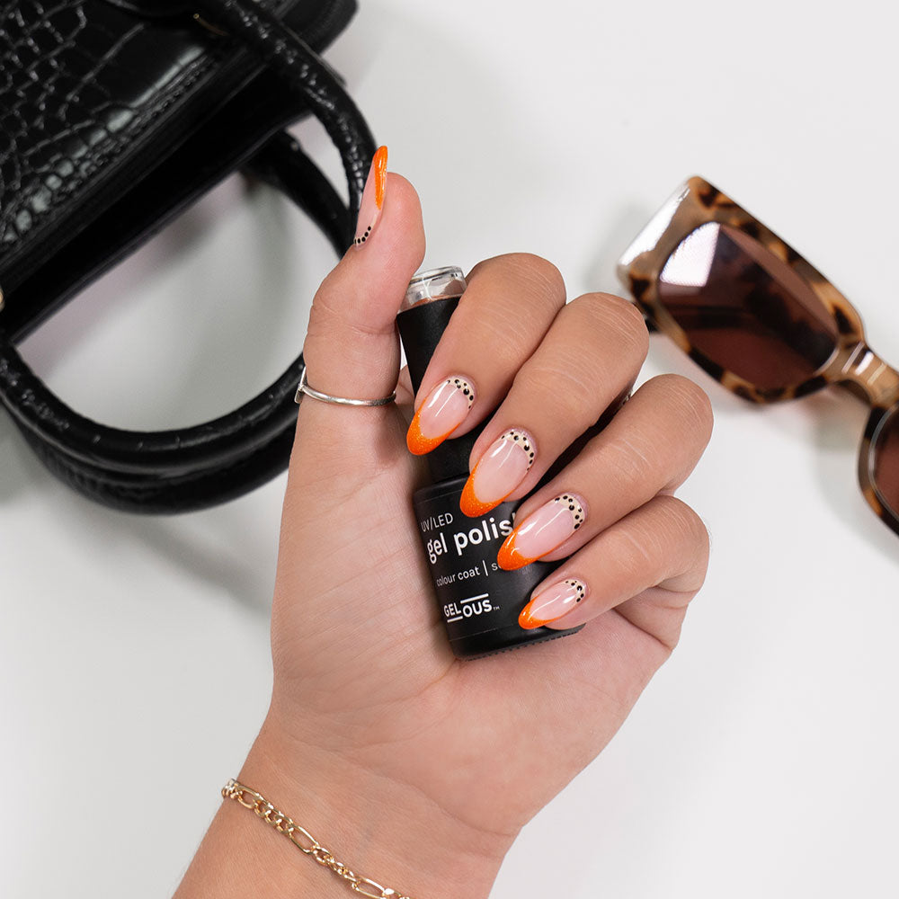 Gelous Easy Tiger gel nail polish - photographed in New Zealand on model