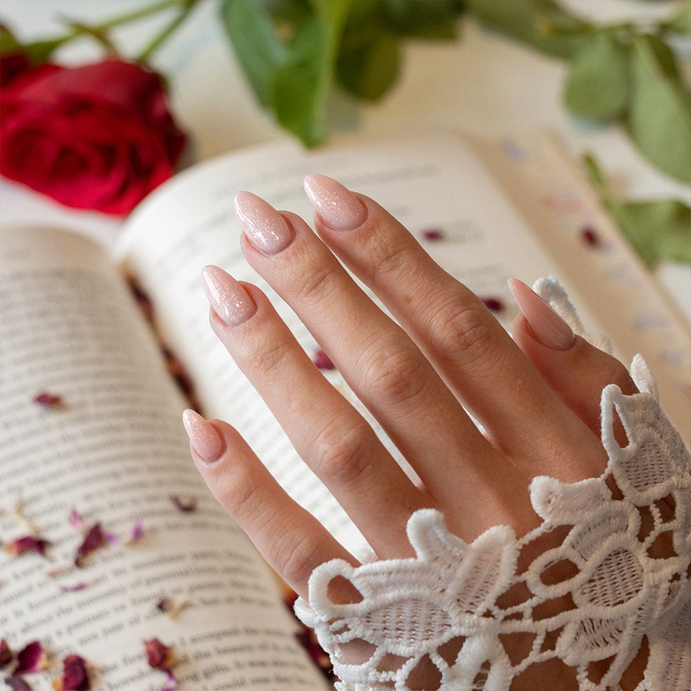 Gelous Flower Girl gel nail polish swatch - photographed in New Zealand