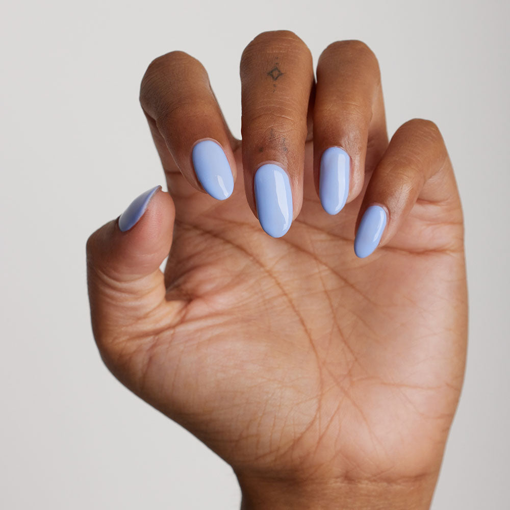 Gelous Forget Me Not gel nail polish - photographed in New Zealand on model