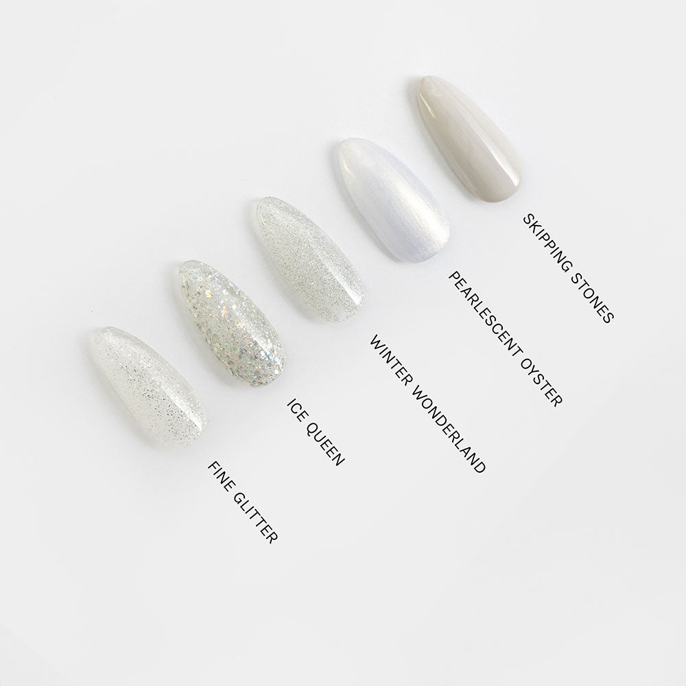 Gelous Fine Glitter gel nail polish comparison - photographed in New Zealand