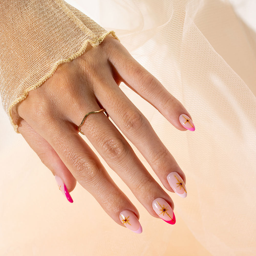 Gelous Good As Gold gel nail polish - photographed in New Zealand on model