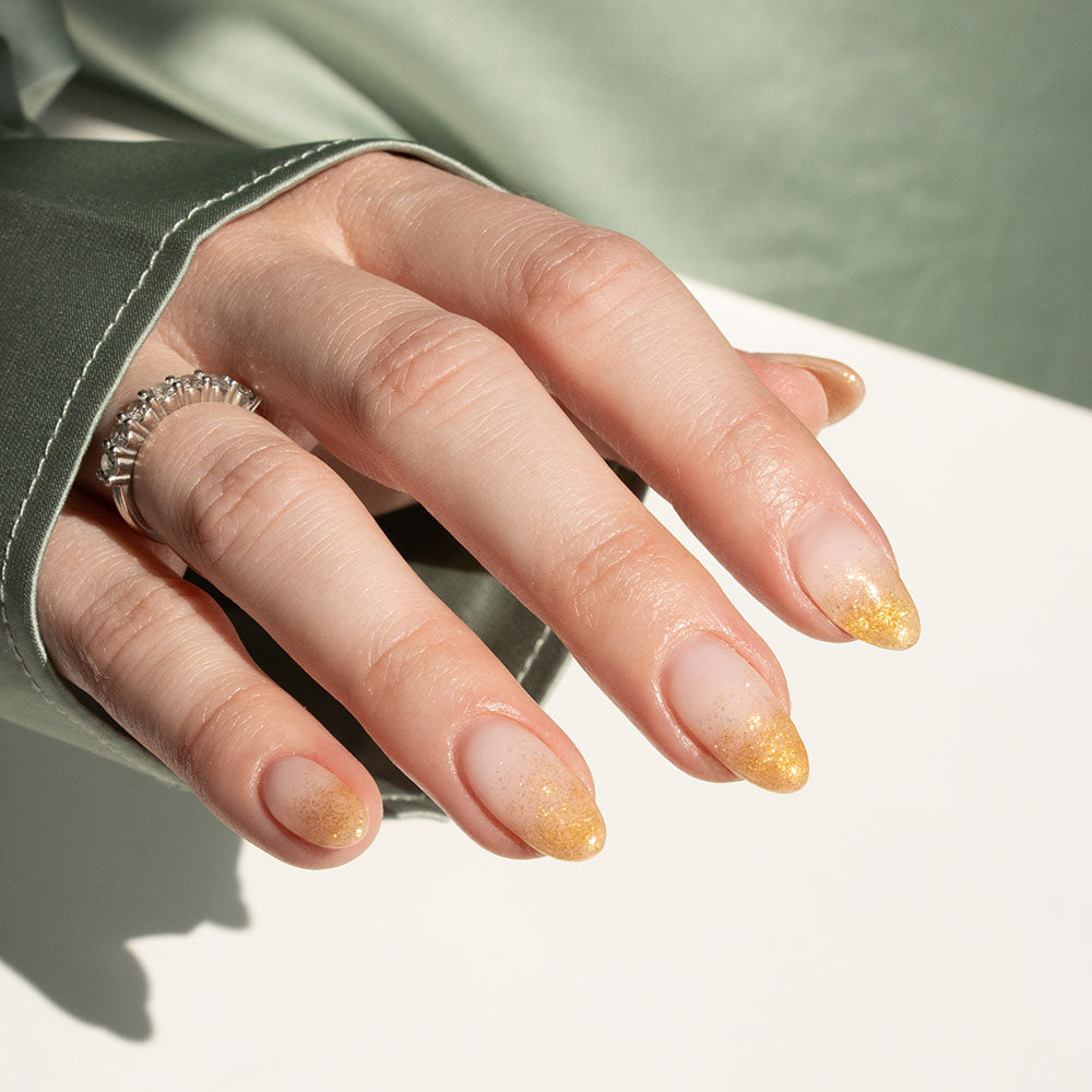 Gelous Golden Hour gel nail polish - photographed in New Zealand on model