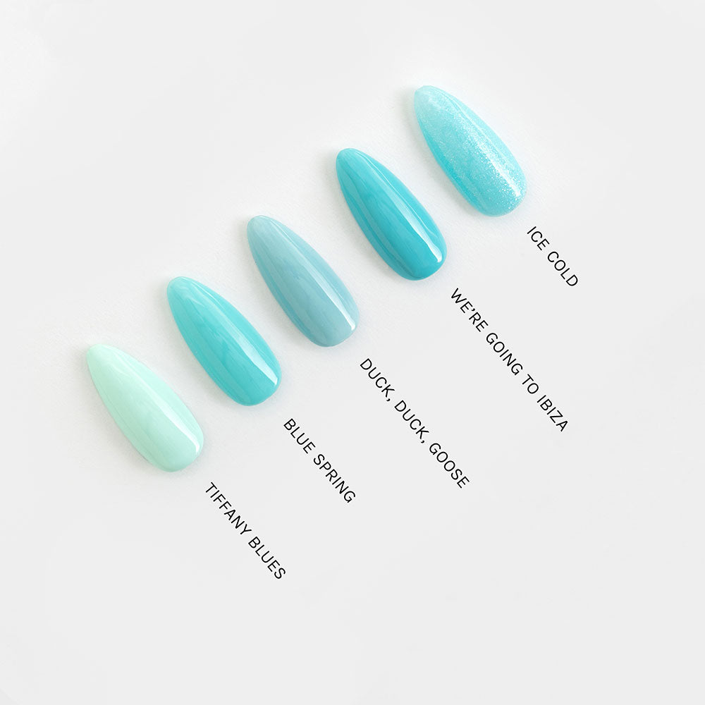 Gelous Ice Cold gel nail polish comparison - photographed in New Zealand