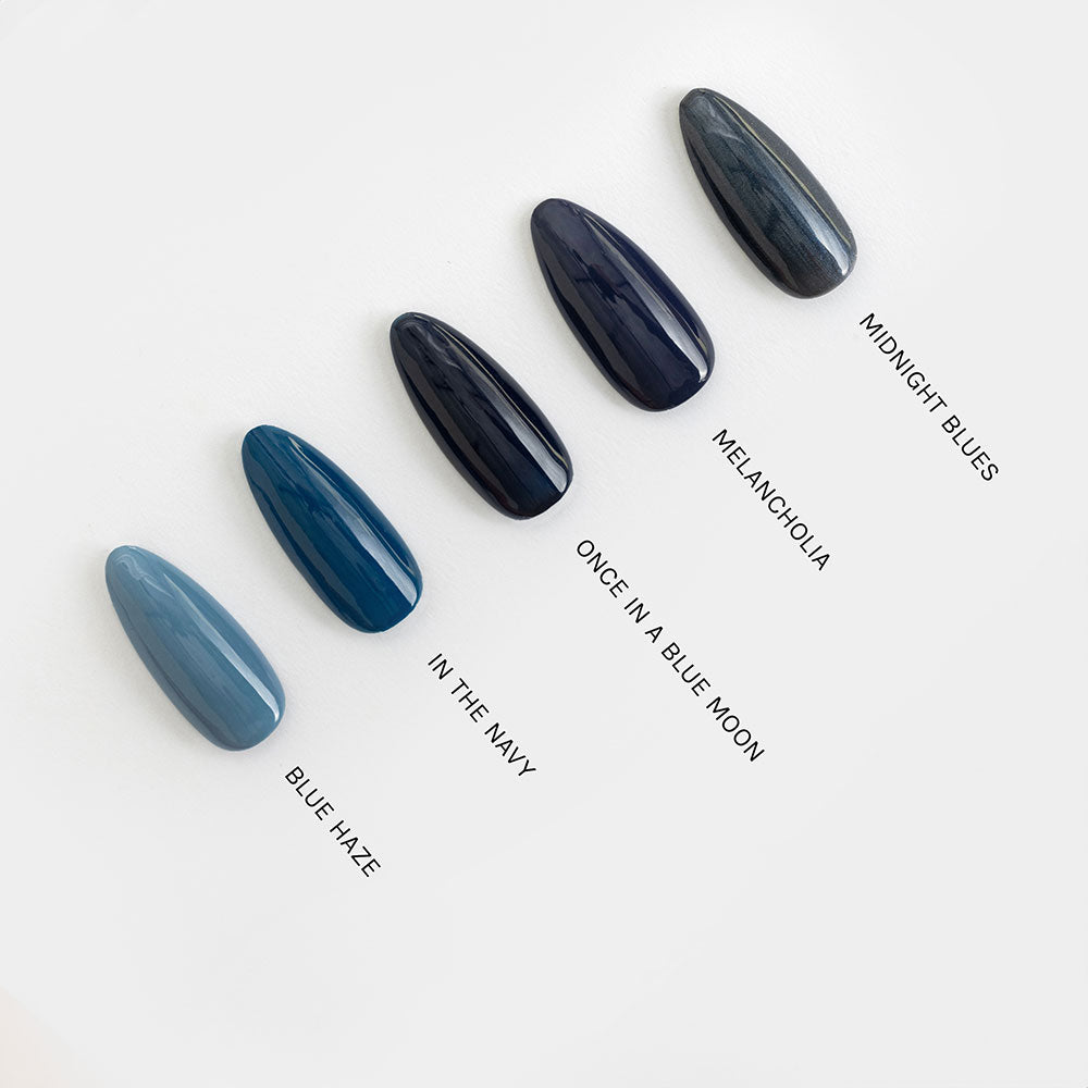 Gelous In the Navy gel nail polish comparison - photographed in New Zealand