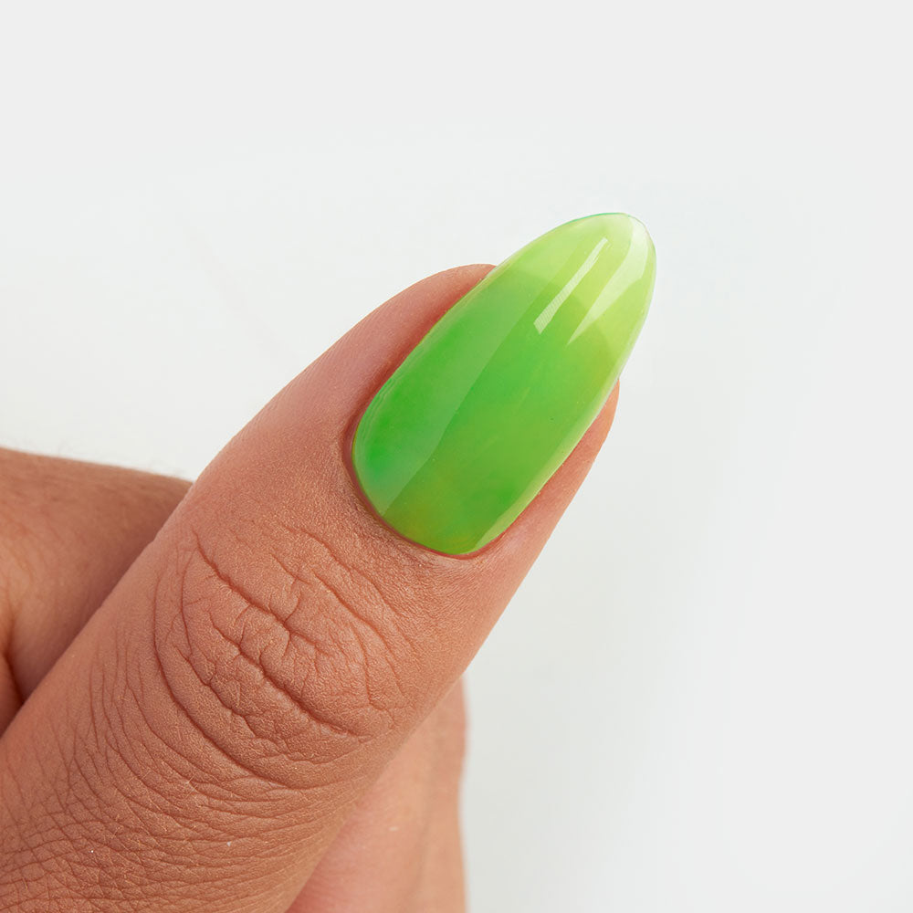 Gelous Lime Jelly gel nail polish - photographed in New Zealand on model