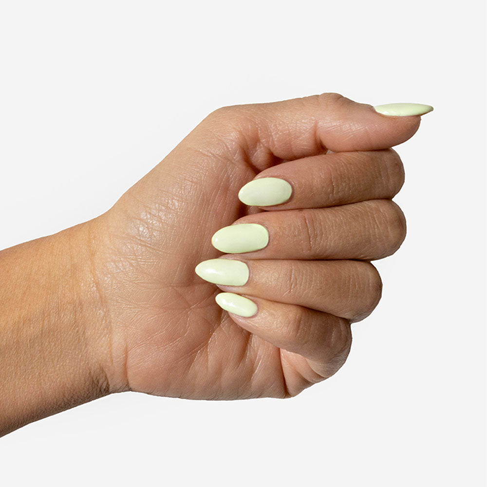 Gelous Lime Sorbet gel nail polish - photographed in New Zealand on model