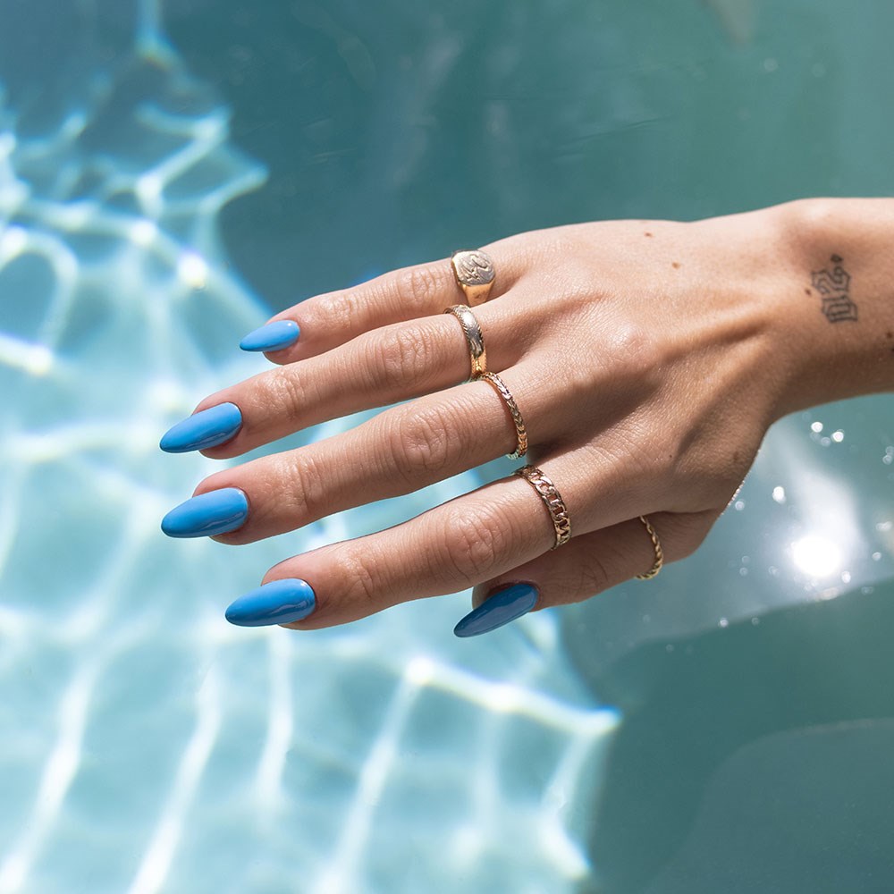 Gelous Poolside gel nail polish - photographed in New Zealand on model