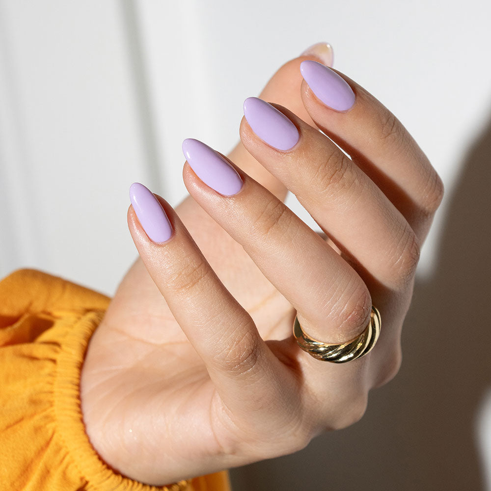 Gelous Purplexed gel nail polish - photographed in New Zealand on model