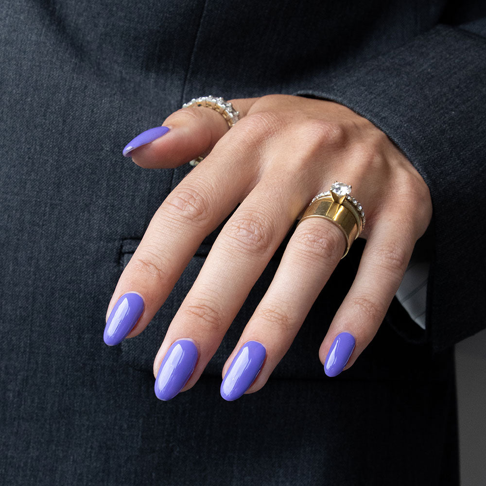 Gelous Purple Reign gel nail polish - photographed in New Zealand on model