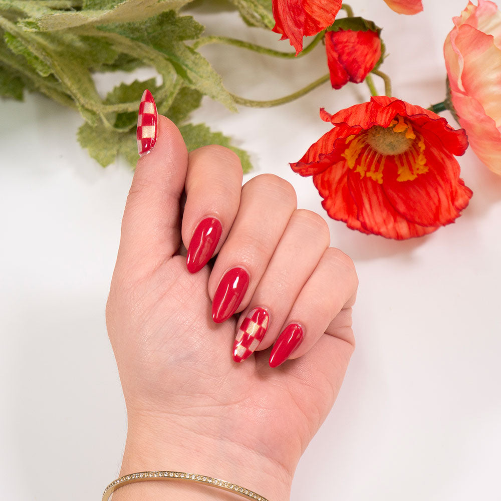 Gelous Pearlescent Rose Quartz gel nail polish - photographed in New Zealand on model