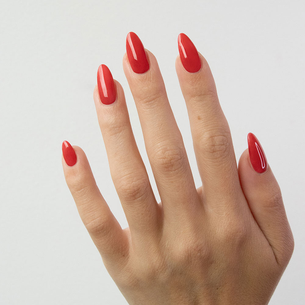 Gelous Red Velvet Cake gel nail polish - photographed in New Zealand on model