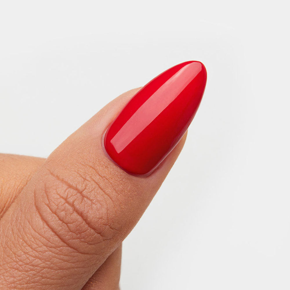 Gelous Red Sass gel nail polish swatch - photographed in New Zealand