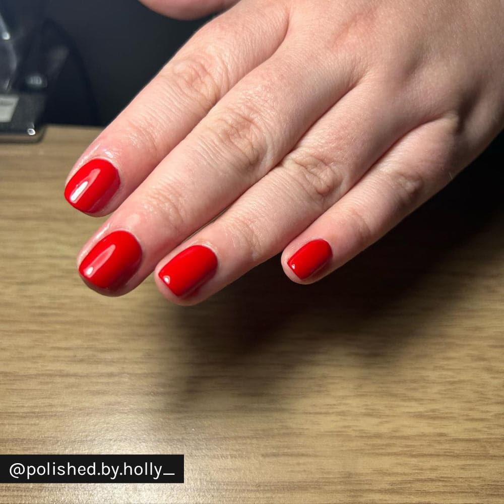 Gelous Red Sass gel nail polish - Instagram Photo