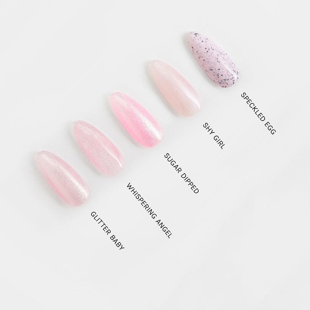 Gelous Sugar Dipped gel nail polish comparison - photographed in New Zealand