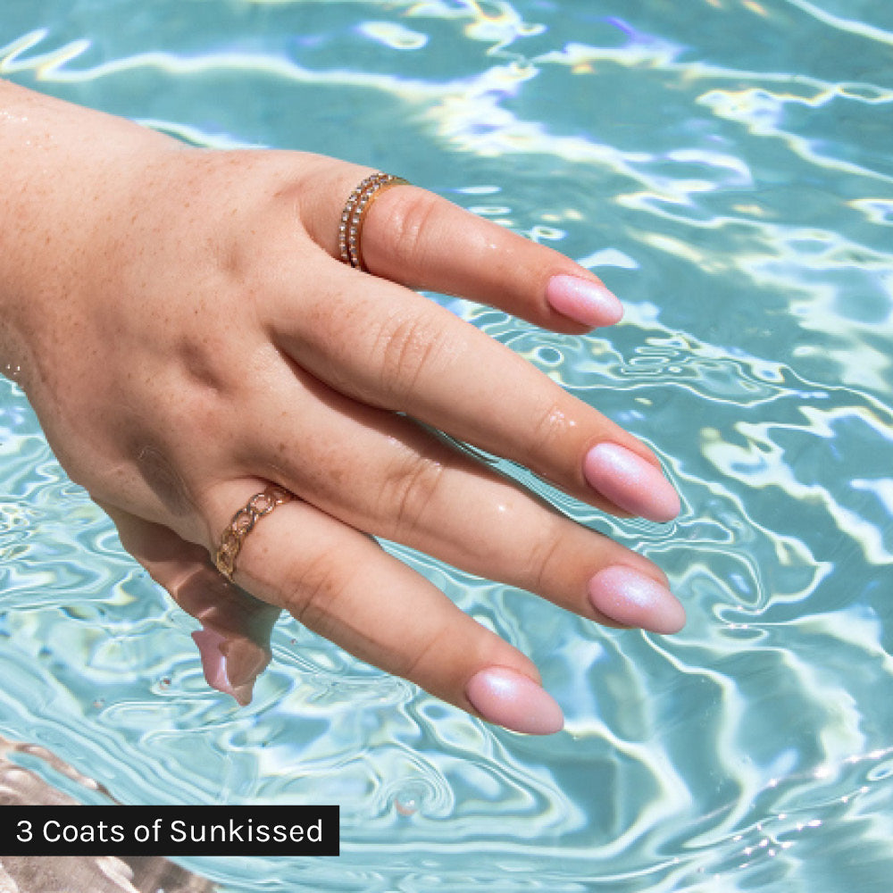 Gelous Sunkissed gel nail polish - photographed in New Zealand on model