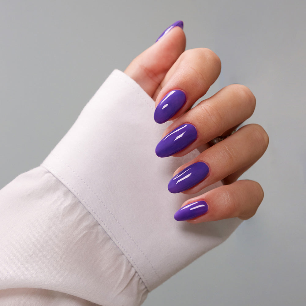 Gelous Violet Delights gel nail polish swatch - photographed in New Zealand