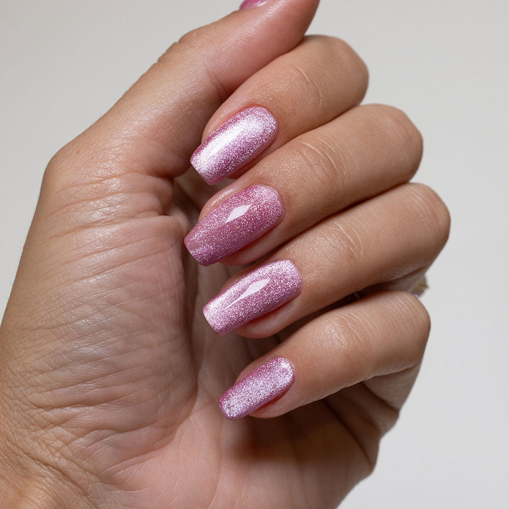 Gelous Velvet Blush gel nail polish - photographed in New Zealand on model