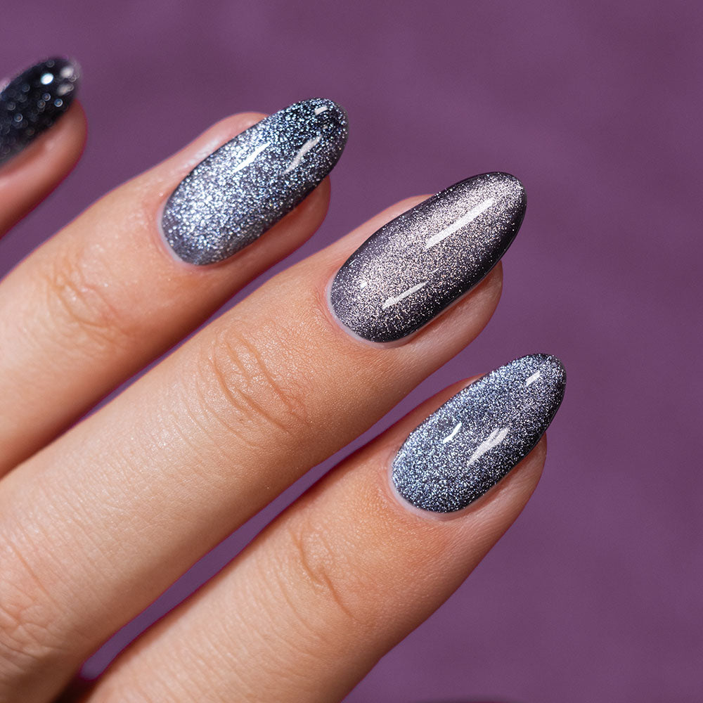 Gelous Velvet Night gel nail polish - photographed in New Zealand on model