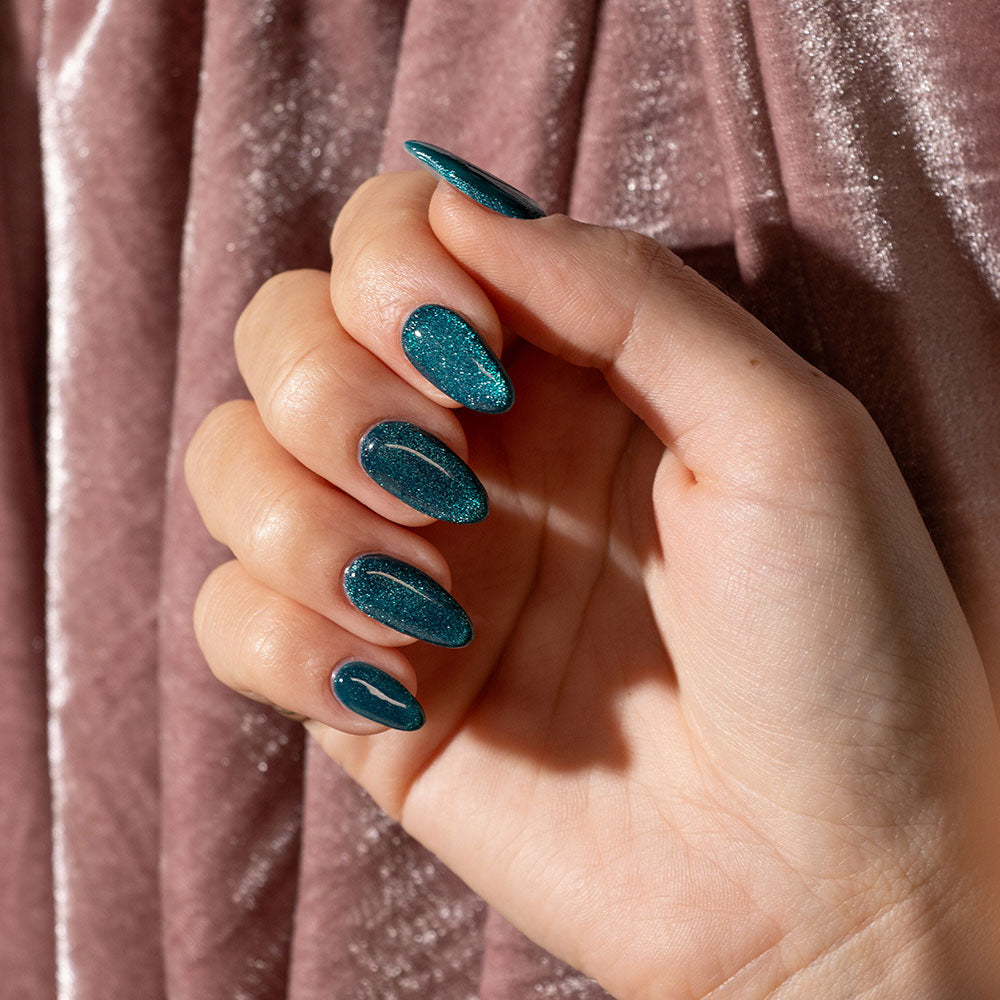 Gelous Velvet Tide gel nail polish - photographed in New Zealand on model