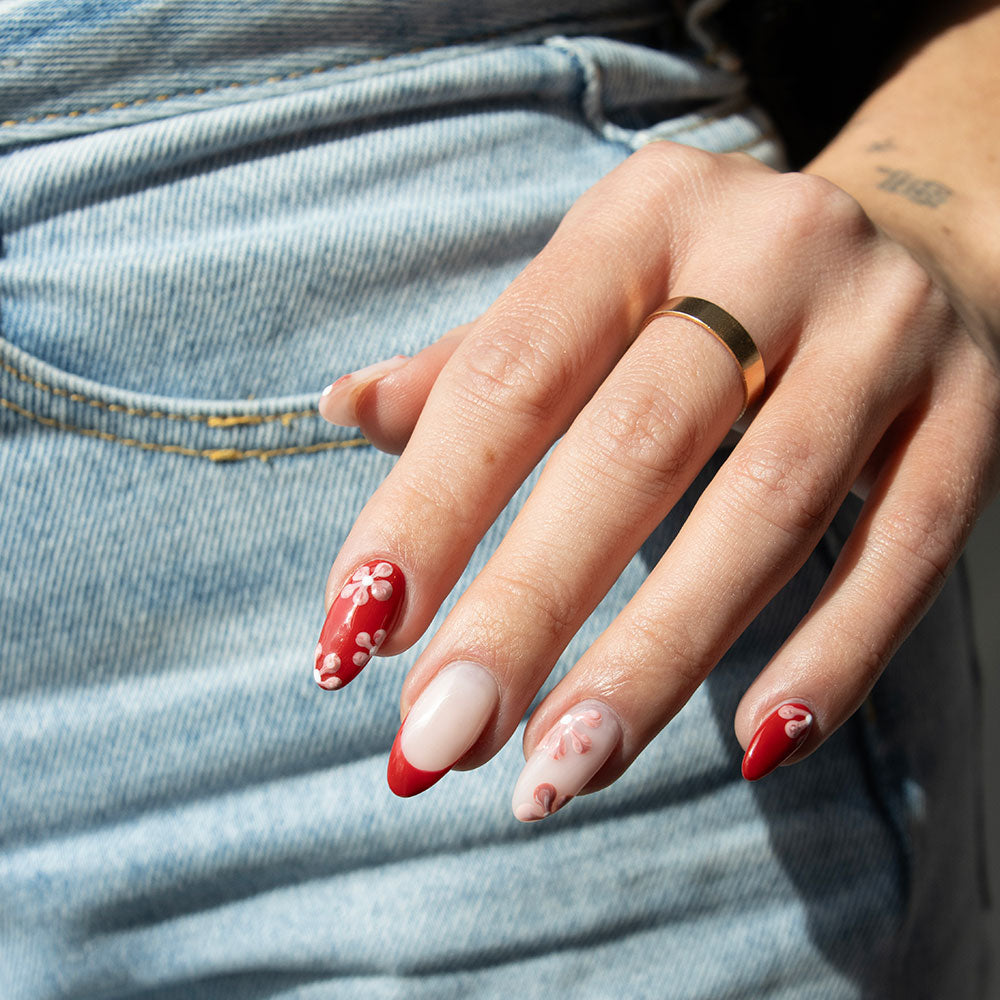 Gelous Wine and Dine gel nail polish swatch - photographed in New Zealand on model