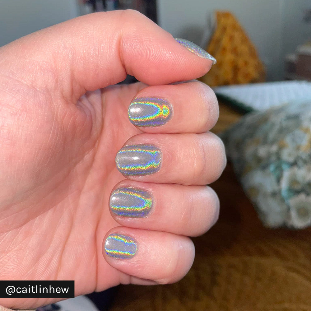 Gelous Graphite Holographic Chrome Powder - Instagram Photo