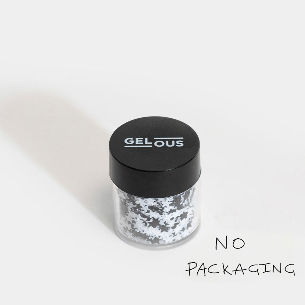 Gelous Imperfect Black &amp; White Stars gel nail polish - photographed in New Zealand