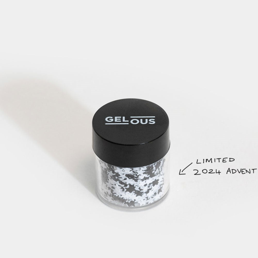 Gelous Imperfect Black &amp; White Stars gel nail polish - photographed in New Zealand