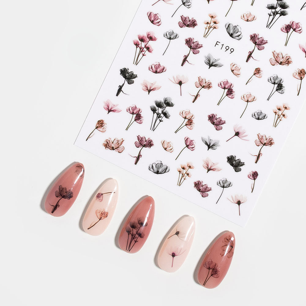 Autumn Floral Nail Stickers