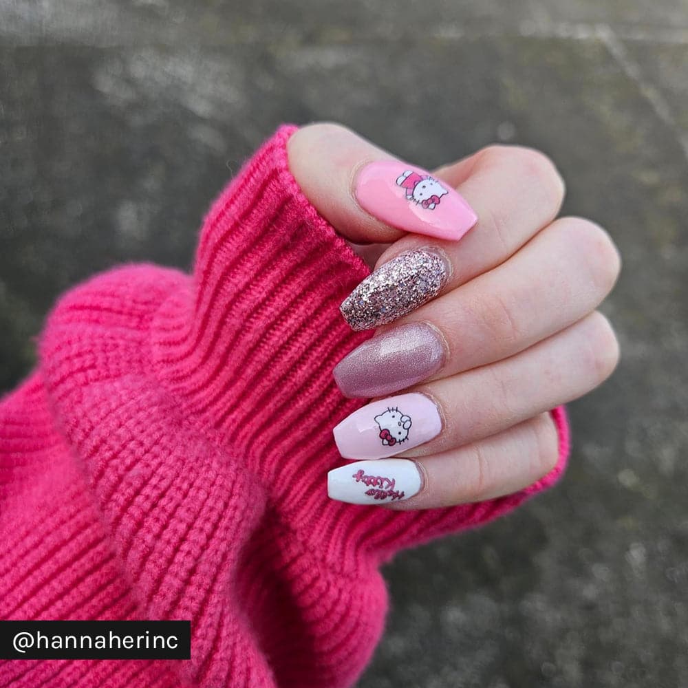 Let's Paint Hello Kitty Nails ✨ #hellokittynails #sanrionails #nails #... |  Nail Painting | TikTok