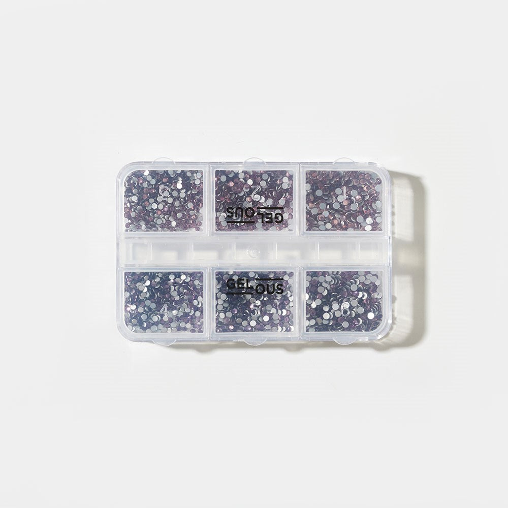 Gelous Purple Rhinestone Nail Art Set product photo - photographed in New Zealand