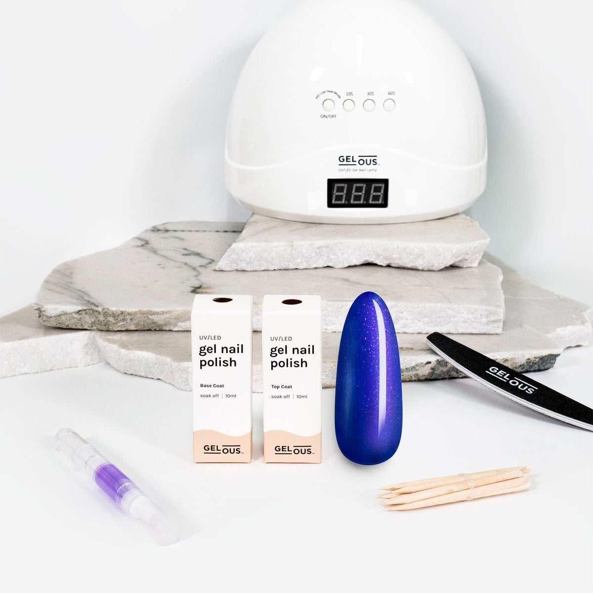 Gelous gel nail polish Lazuli Essentials Pack - photographed in Canada