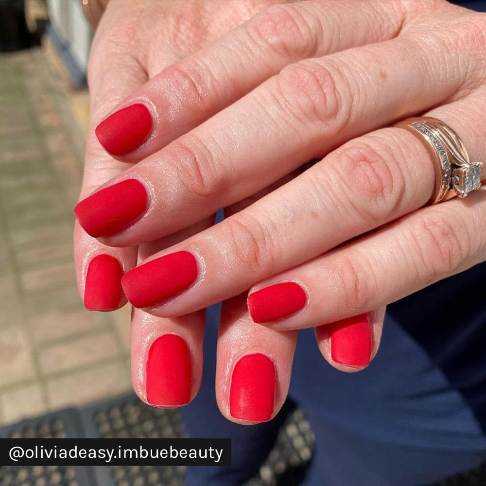 Gelous Matte Top Coat on Black Out gel nail polish - Instagram Photo