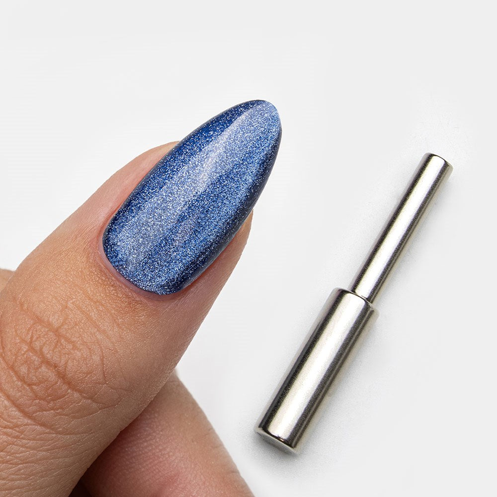 Gelous Velvet Azure gel nail polish - photographed in New Zealand on model