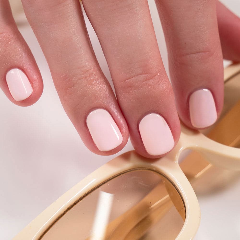 Gelous A Little Bit Nude gel nail polish - photographed in Europe on model