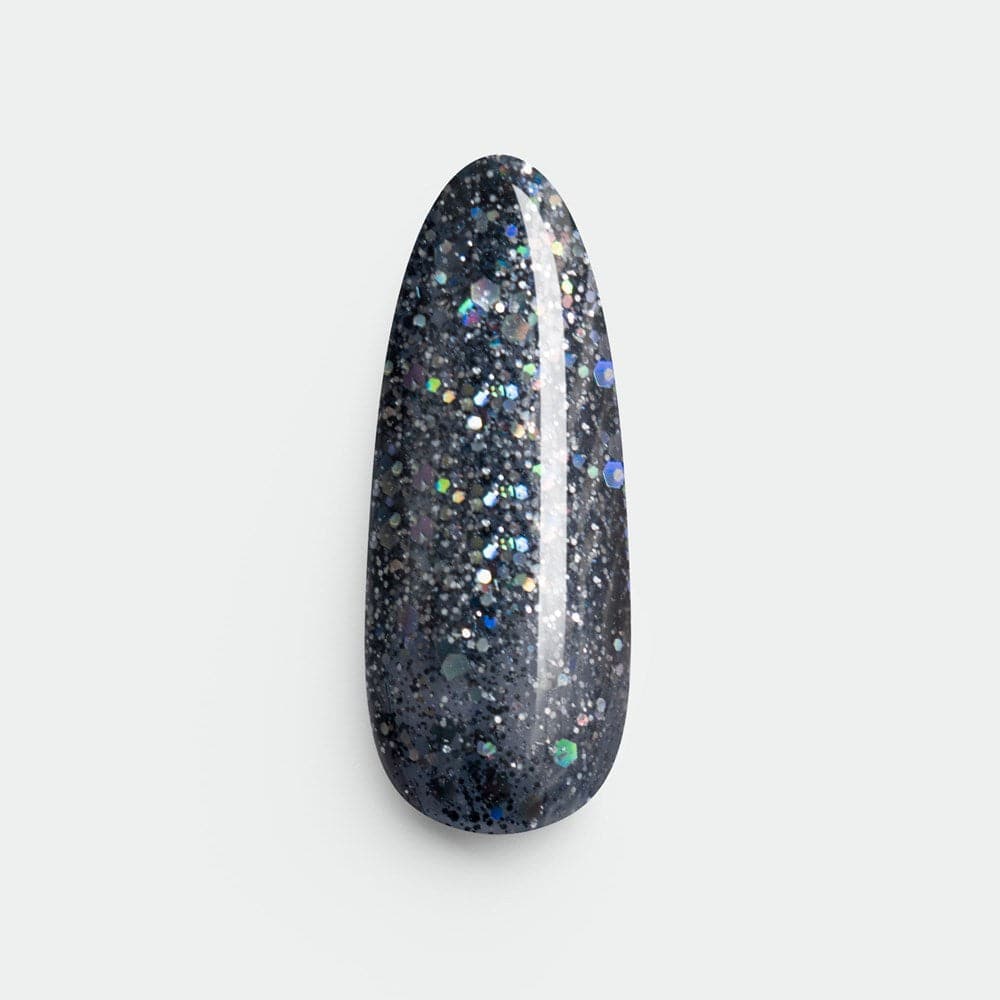Gelous Black Magic gel nail polish swatch - photographed in Europe