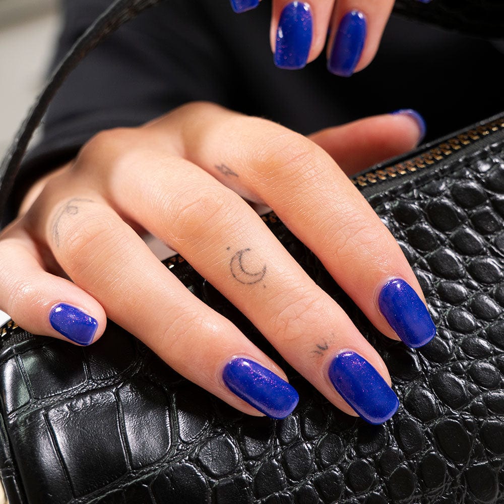 Gelous Lazuli gel nail polish - photographed in Europe on model