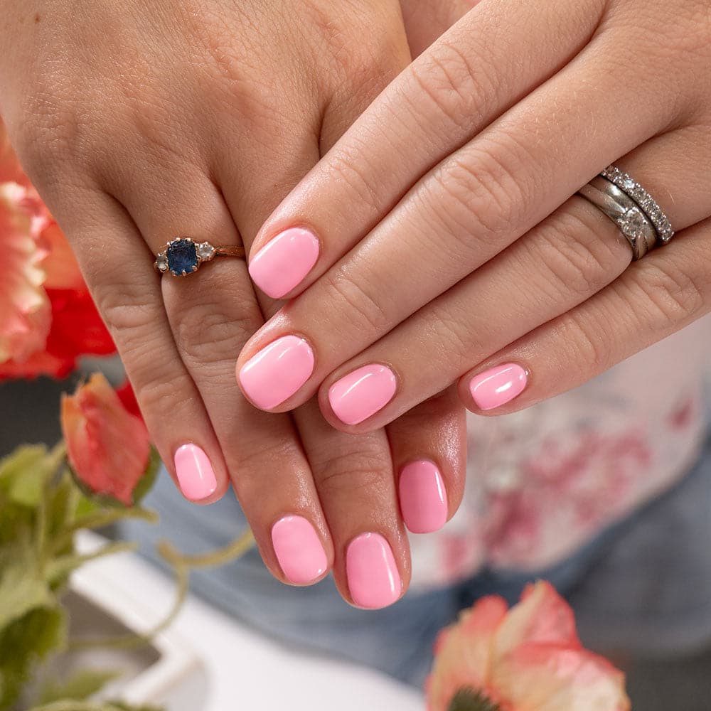 Gelous Pink Lady gel nail polish - photographed in America on model