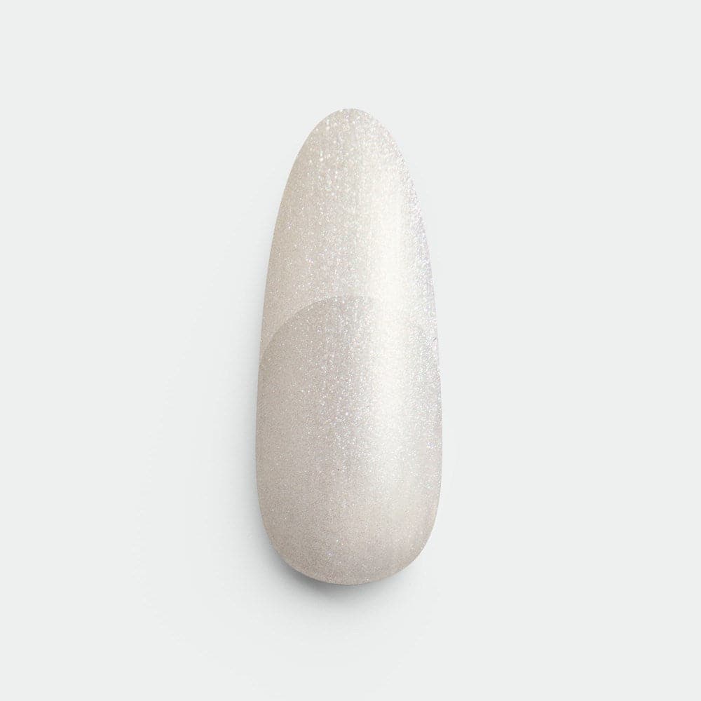 Gelous Pearlescent Moonstone Matte gel nail polish swatch - photographed in America